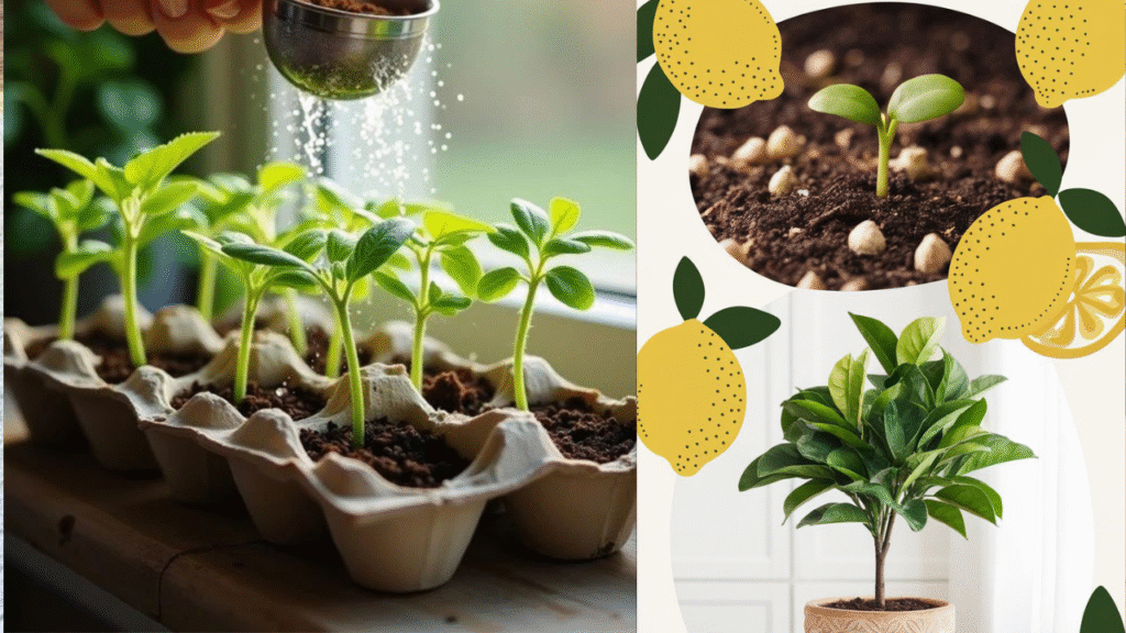 How to Grow Lemon Tree from Seed at Home: 7 Simple Steps 5 Orange White Clean Minimal Seoul Korea Travel Vlog Youtube Thumbnail 6